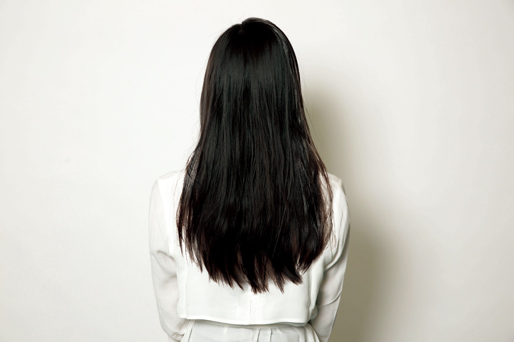 一般的なプレートで仕上げた髪のイメージ